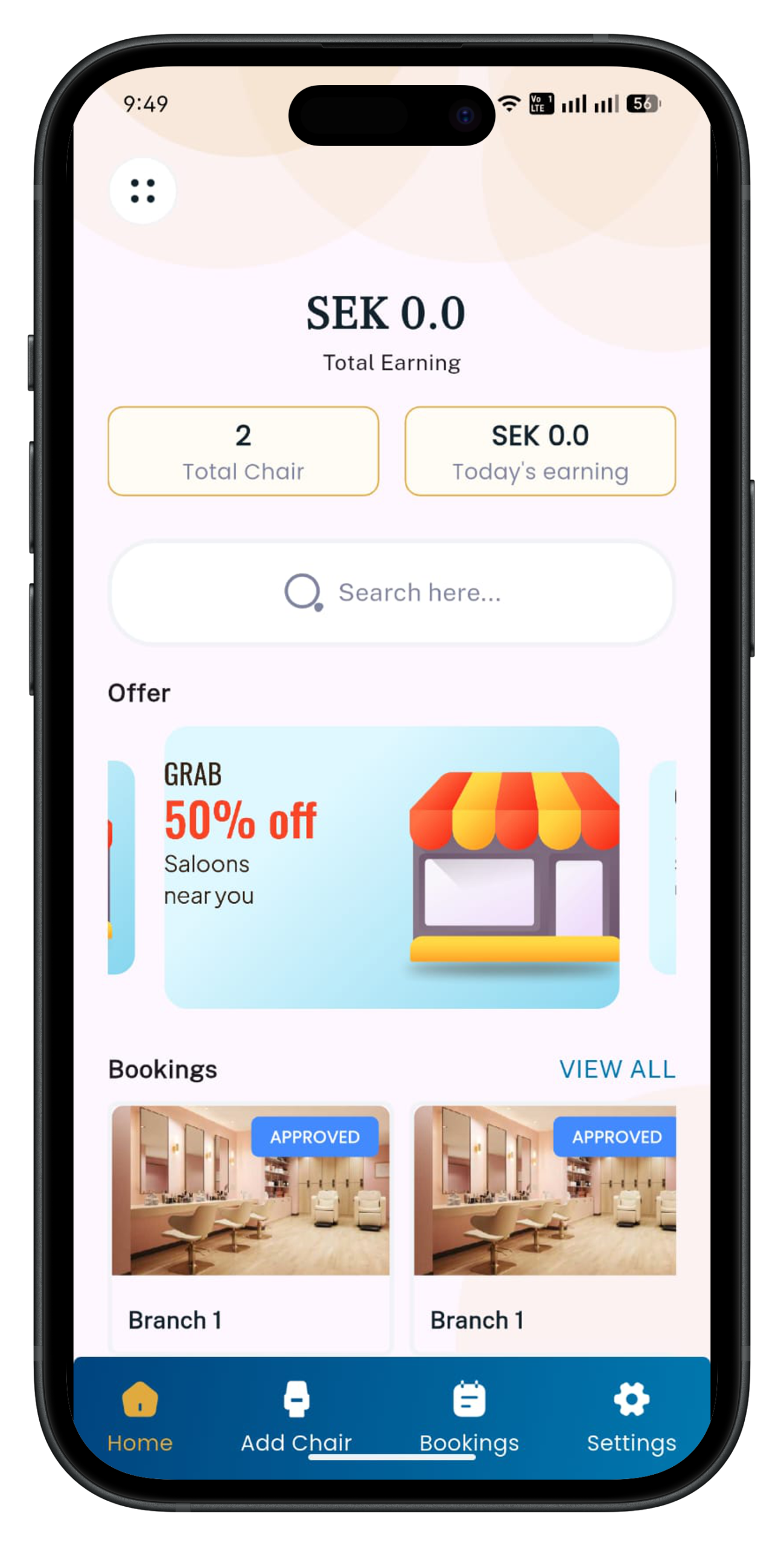 TopSeat App Screenshot
